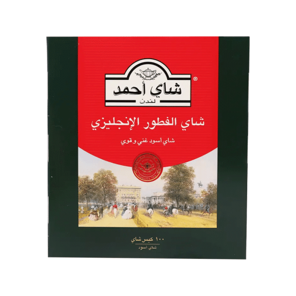 شاي احمد اسود الفطور الانجليزي ، 100 كيس شاي من عال الكيف