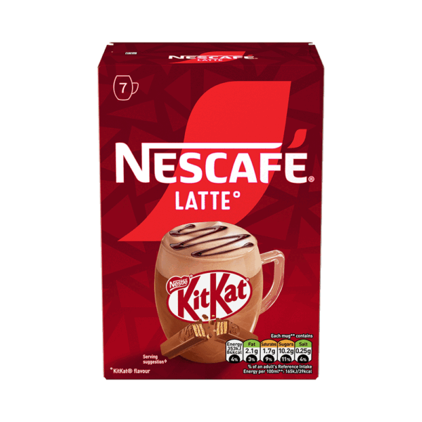 نسكافيه لاتيه نستله كيت كات ، 7 أظرف