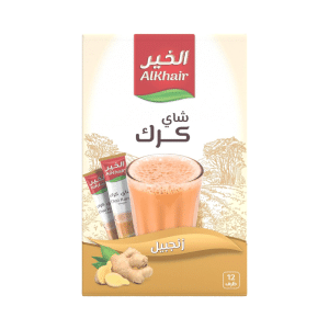 شاي كرك بخلاصة الزنجبيل من الخير ، 12 ظرف من عال الكيف