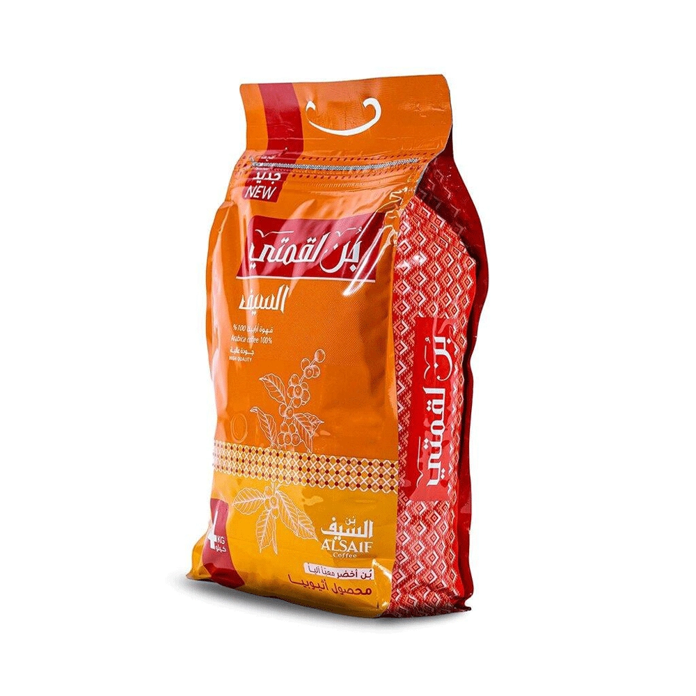 بن السيف قهوة لقمتي اخضر اثيوبيا ، 4 كيلو - Image 2