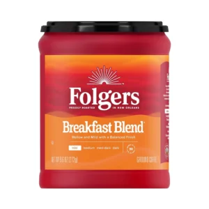 قهوة فولجرز بريكفاست بليند مطحونة متوسطة التحميص ، 272 جرام من عال الكيف
