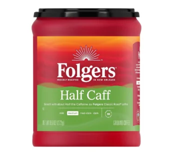قهوة فولجرز نصف كافيين مطحونة متوسطة التحميص ، 272 جرام