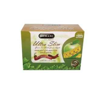 كرتون شاي اولترا سليم أخضر منحف بالتفاح الأخضر 12 كيس