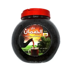 شاي الصمان أسود خشن علبة بلاستيك 600 جرام من عال الكيف