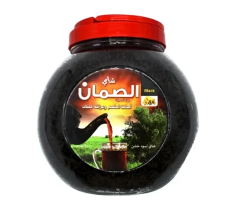 شاي الصمان أسود خشن علبة بلاستيك 600 جرام