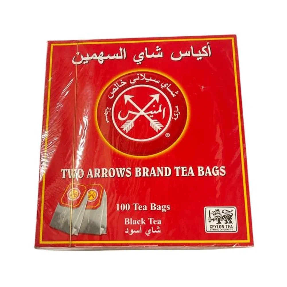 شاي السهمين أسود 100 كيس من عال الكيف