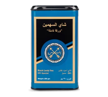 شاي المنيس السهمين ورقة كاملة أسود خشن 290 جرام