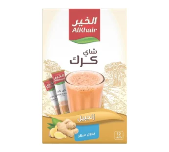 شاي كرك بخلاصة الزنجبيل بدون سكر من الخير 12 ظرف
