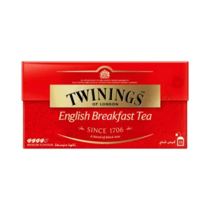 توينينجز شاي الإفطار الإنجليزي نكهة متوسطة 25 أكياس من عال الكيف