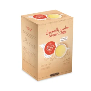 حليب بالزنجبيل بدون سكر من صرة 8 أظرف من عال الكيف