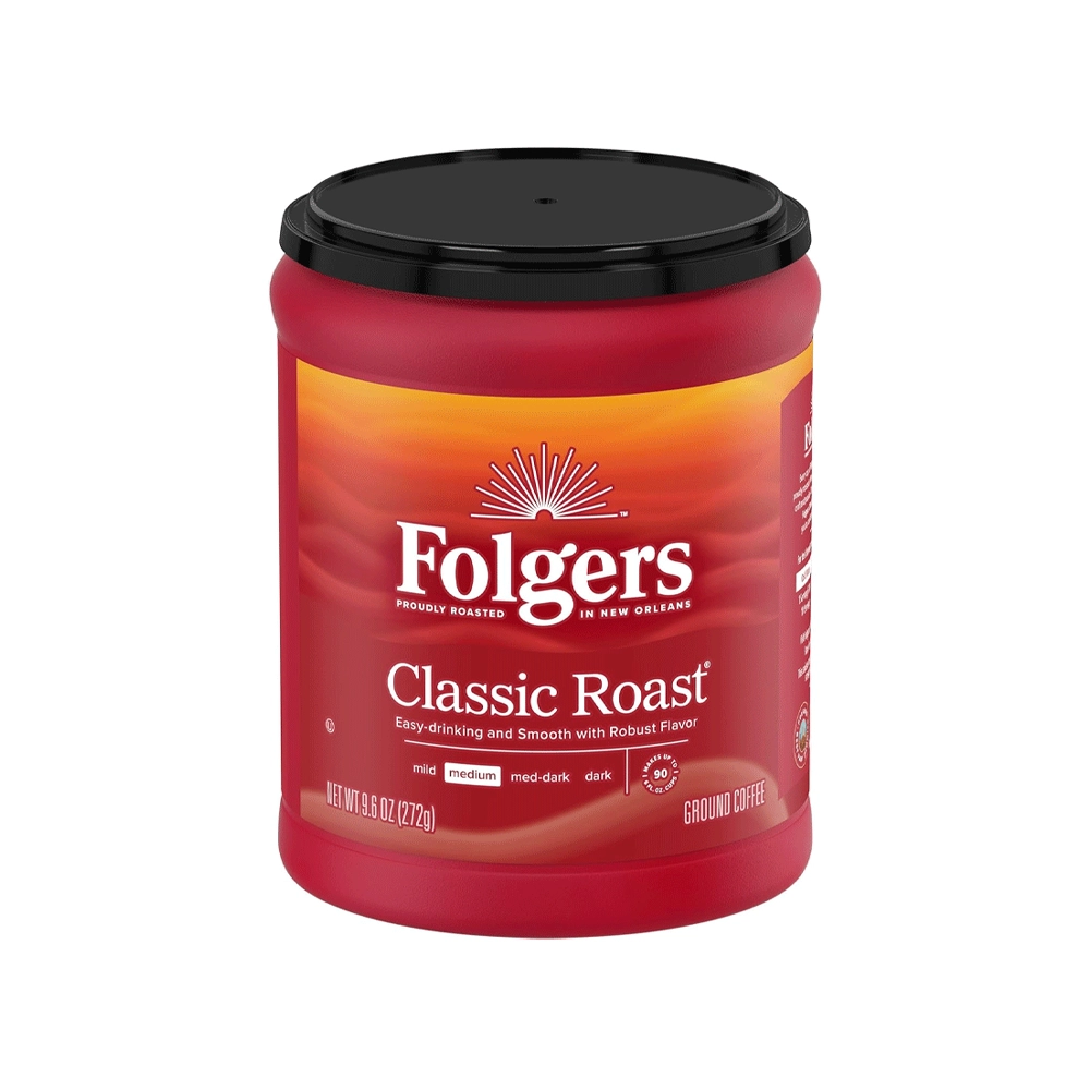 قهوة فولجرز كلاسيك روست مطحونة متوسطة التحميص ، 272 جرام من عال الكيف