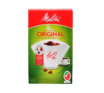 فلاتر قهوة ميليتا  2×1 الماني الاصلي ، 40 فلتر