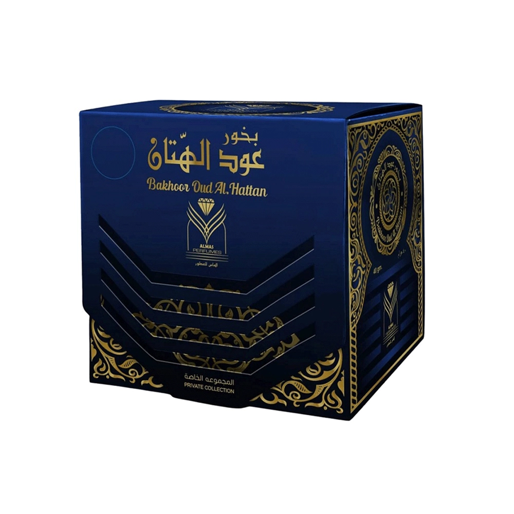 بخور عود الهتان من الماس للعطور ، 40 جرام من عال الكيف