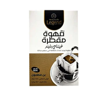 قهوة ليجند مقطرة فيتنامي بليند نصف غامقة ، 10 اظرف