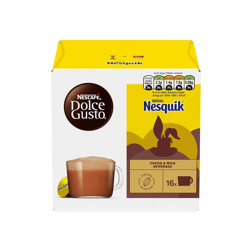 نسكافيه دولتشي غوستو نسكويك بالكاكاو والحليب ، 16 كبسولة من عال الكيف