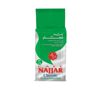 قهوة بن نجار برازيلي صافي مطحون مع الهيل ، 200 جرام