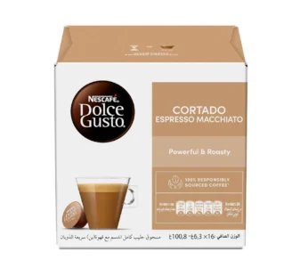 نسكافيه دولتشي غوستو كورتادو اسبريسو ماكياتو ، 16 كبسولة