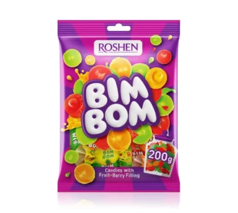 حلوى بيم بوم محشوة بالفواكة والتوت ، 200 جرام