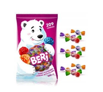 حلوى بيري صلبة بحشوة الفواكة والتوت من روشن ، 1 كيلو