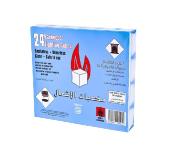 مكعبات الاشعال عديم الدخان والرائحة ، 24 حبة مكعب 