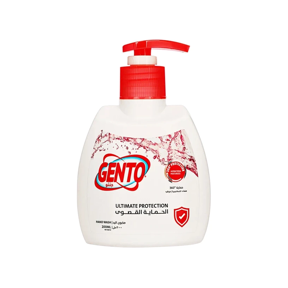صابون اليد الحماية القصوى ضد البكتيريا من جنتو ، 200 ملي من عال الكيف